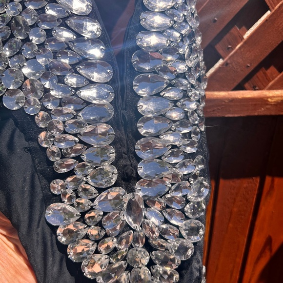 WATER VIXEN Crystal Couture one piece swimsuit blk - Picture 12 of 16